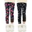 Adorel Mädchen Winter Leggings Gefüttert Warm Bunt Dicke Thermohosen 2er-Pack Schwarz Schleife & Dunkelblau Schmetterling 116 (Herstellergröße 120)