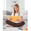 Auranso Leggings Mädchen Sport Baumwolle Kinder Hosen Lange Blickdicht 134-140 Braun