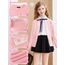 Soudittur Strickjacke Mädchen Basic Kinder Cardigan Lange Ärmel Baumwollstrickpullover Schuluniform mit Knöpfen 140 (DE/NL/SE/PL, Alter, 8 Jahre, 9 Jahre, Regular, Rosa)