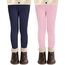 AMIYOYO 2er Pack Mädchen Leggings High Waist Lang Sportsleggins Weiche Sport Leggings Elastisch Fitness Hose Bequem Tanzhose Basic für Kinder