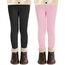 AMIYOYO 2er Pack Mädchen Leggings High Waist Lang Sportsleggins Weiche Sport Leggings Elastisch Fitness Hose Bequem Tanzhose Basic für Kinder