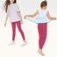 Uizuooy Kinder Leggings Mädchen Baumwolle Sportleggings Komfortable Tanzhose Elastisch Fitness Hose Basic für Kinder1er-Pack 2708-RO-140
