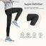 Uizuooy Kinder Leggings Mädchen Baumwolle Sport Tanzhose Elastisch Fitness Hose Basic 1er-Pack 2708-BL-158