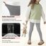 Uizuooy Kinder Leggings Mädchen Baumwolle Sport Tanzhose Elastisch Fitness Hose Basic für Kinder 1er-Pack 2708-GE-116