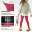Uizuooy Kinder Leggings Mädchen Baumwolle Sportleggings Komfortable Tanzhose Elastisch Fitness Hose Basic für Kinder1er-Pack 2708-RO-128