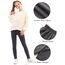 Domee Mädchen Thermo Leggings Gefütterte Hose Winter Warme Baumwolle 2er-Pack Schwarz Dunkelgrau 152-158 (Herstellergröße 170)