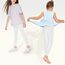 Uizuooy Kinder Leggings Baumwolle Sport Leggings Komfortable Tanzhose Elastisch Fitness Hose Basic für Kinder 1er-Pack 2708-WH-164