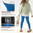 Uizuooy Kinder Baumwollensportleggings Mädchen Komfortable Tanzhose Elastische Fitness Hose Basic 1er-Pack 2708-BU-128