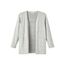 NAME IT Baby-Mädchen NKFVICTI LS Knit Card L NOOS Strickjacke, Grey Melange, 80
