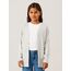 NAME IT Baby-Mädchen NKFVICTI LS Knit Card L NOOS Strickjacke, Grey Melange, 80