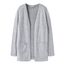 NAME IT Baby-Mädchen NKFVICTI LS Knit Card L NOOS Strickjacke, Grey Melange, 80
