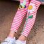 EmaoFun Mädchen Leggings Multipack,Kinder Hose Kleinkind aus Baumwolle,3er-Pack Set(Flora 6T)