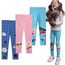 EmaoFun Mädchen Leggings Multipack,Kinder Hose Kleinkind aus Baumwolle,3er-Pack Set(Flora 4T)