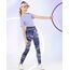 Domee Mädchen Sport Leggings Sporthose Turnhose Gymnastik Fitness Bunte Lila 158-164 (Herstellergröße 160)