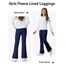 KEREDA Thermo Mädchen Leggings Schlaghose Kinder Flared Thermohose Gefüttert Warmes Winter Hosen Thermoleggings Mit Fleece 2er Pack