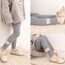 Silkglory Leggings Mädchen,Baby Mädchen Strumpfhose Kleinkind Weiche Strumpfhose Strümpfe mit Schmetterling Dekoration Thermostrumpfhose Kinder(2 Stück), Grau/Aprikose,8-9 Jahre