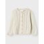Name IT Mädchen Nmfbanni Ls Knit Card Noos Strickjacke, Peyote Melange, 98 EU
