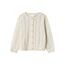 Name IT Mädchen Nmfbanni Ls Knit Card Noos Strickjacke, Peyote Melange, 104 EU