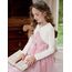 trudge Mädchen Bolero Festlich Langarm Elegant Strickjacke Basic Kurz Bolerojäckche Schulterjacke Casual Formell Cremeweiß 120