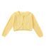 Yealoo Bolero Mädchen mit Lochmuster gestrickt Baumwolle Strickjacke Kinder Bolerojacke Schulterjacke Kommunionkleid