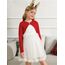 trudge Bolero Mädchen Langarm Kurze Strickjacke Jäckchen Baumwolle Weiche Jacke mit Knopf Rot 152/10-11 Jahre