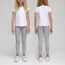 LiKing Kinder Mädchen Leggings Hosen Blumenmuster Stretch aus Baumwolle 4539-A-158/164-2