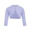 trudge Mädchen Bolero Jacke Langarm Strickjacke Kinder Shrug Top Elegante Festlich Schulterjacke Frühling Kurz Cardigan mit Knöpfe Lila 152/10-11 Jahre