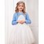 trudge Strickjacke Mädchen kurz Basic Bolero Lange Ärmel Cardigan Elegante Bolero Jacke Festlich Himmelblau 116/5-6 Jahre