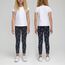 LiKing Kinder Mädchen Leggings Hosen Blumenmuster Stretch aus Baumwolle 4539-C-146/152-2