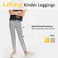LiKing Kinder Mädchen Leggings Hosen Blumenmuster Stretch aus Baumwolle 4539-A-122/128-2