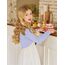 trudge Mädchen Bolero Jacke Langarm Strickjacke Kinder Shrug Top Elegante Festlich Schulterjacke Frühling Kurz Cardigan mit Knöpfe Lila 134/8-9 Jahre