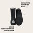 Mikk-line Gummistiefel Kinder 38 | Black Gefütterte Regenstiefel | Wasserdichte Kinderstiefel | Regenschuhe