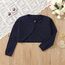 Yealoo Bolero Mädchen Lange Ärmel Strickjacke Kinder Bolerojacke Schulterjacke Kommunionkleid Baumwolle mit Schleife