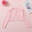 Yealoo Bolero Mädchen Lange Ärmel Strickjacke Kinder Bolerojacke Schulterjacke Kommunionkleid Baumwolle mit Schleife