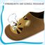 Kyopp Hausschuhe Kinder Junge Mädchen Pantoffeln Rutschfest Barfussschuhe Kindergarten Slippers für Atmungsaktive Weich Lauflernschuhe Kleinkinder Schuhe(Tiger-Curry 22/23EU)