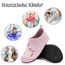 Kyopp Hausschuhe Kinder Junge Mädchen Pantoffeln Rutschfest Barfussschuhe Kindergarten Slippers für Atmungsaktive Weich Lauflernschuhe Kleinkinder Schuhe(Blassrosa 22/23EU)