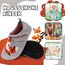 Kyopp Hausschuhe Kinder Junge Klettverschluss Schuhe Mädchen Pantoffeln Rutschfest Slippers für Atmungsaktive Weich Kleinkinder Schuhe(Fuchs Grau 22/23EU)