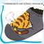 Kyopp Hausschuhe Kinder Junge Mädchen Pantoffeln Rutschfest Barfussschuhe Kindergarten Slippers für Atmungsaktive Weich Lauflernschuhe Kleinkinder Schuhe(Katze 22/23EU)