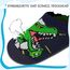 Kyopp Hausschuhe Kinder Junge Mädchen Pantoffeln Rutschfest Barfussschuhe Kindergarten Slippers für Atmungsaktive Weich Lauflernschuhe Kleinkinder Schuhe(Grausame Dinosaurier-2234 26/27EU)