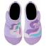 Kyopp Hausschuhe Kinder Junge Klettverschluss Schuhe Mädchen Pantoffeln Rutschfest Slippers für Atmungsaktive Weich Kleinkinder Schuhe(Einhorn Lila 22/23EU)