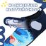 Kyopp Hausschuhe Kinder Junge Klettverschluss Schuhe Mädchen Pantoffeln Rutschfest Slippers für Atmungsaktive Weich Lauflernschuhe Kleinkinder Schuhe(Hai Blau 22/23EU)