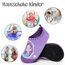 Kyopp Hausschuhe Kinder Junge Mädchen Pantoffeln Rutschfest Barfussschuhe Kindergarten Slippers für Atmungsaktive Weich Lauflernschuhe Kleinkinder Schuhe(Meerjungfrau-Violett 34/35EU)