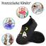Kyopp Hausschuhe Kinder Junge Mädchen Pantoffeln Rutschfest Barfussschuhe Kindergarten Slippers für Atmungsaktive Weich Lauflernschuhe Kleinkinder Schuhe(Schwarzer-Kosmisch 36/37EU)