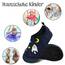 Kyopp Hausschuhe Kinder Junge Mädchen Pantoffeln Rutschfest Barfussschuhe Kindergarten Slippers für Atmungsaktive Weich Lauflernschuhe Kleinkinder Schuhe(Marineblau-Kosmisch 32/33EU)