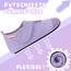 Kyopp Hausschuhe Kinder Junge Klettverschluss Schuhe Mädchen Pantoffeln Rutschfest Slippers für Atmungsaktive Weich Kleinkinder Schuhe(Einhorn Lila 32/33EU)