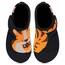 Kyopp Hausschuhe Kinder Junge Klettverschluss Schuhe Mädchen Pantoffeln Rutschfest Slippers für Atmungsaktive Weich Kleinkinder Schuhe(Tiger Schwarz 30/31EU)