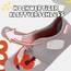 Kyopp Hausschuhe Kinder Junge Klettverschluss Schuhe Mädchen Pantoffeln Rutschfest Slippers für Atmungsaktive Weich Kleinkinder Schuhe(Fuchs Grau 32/33EU)