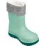 Playshoes Regenstiefel mit Futter (Herausnehmbar) Unisex Kinder Gummistiefel, Grün Socke, 24 EU