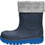 Playshoes Regenstiefel mit Futter (Herausnehmbar) Unisex Kinder Gummistiefel, Marine Socke, 23 EU