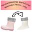 Playshoes Regenstiefel mit Futter (Herausnehmbar) Unisex Kinder Gummistiefel, Rosa Socke, 35 EU
